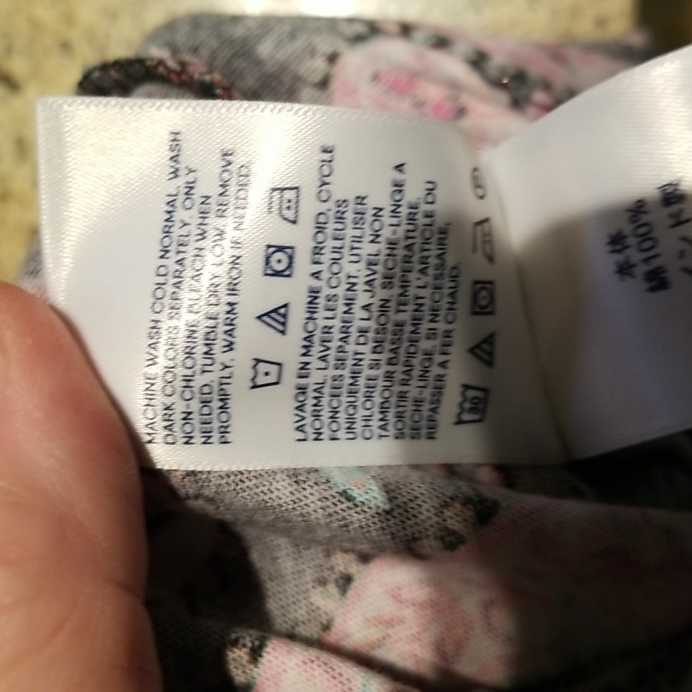 Lands' End Paisley Dress - Pink and Black Sz XL - Picture 6 of 6